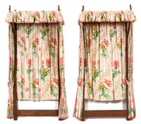 A Pair of Mahogany Twin Bed Headboards Height 75 inches. — 20TH CENTURY
