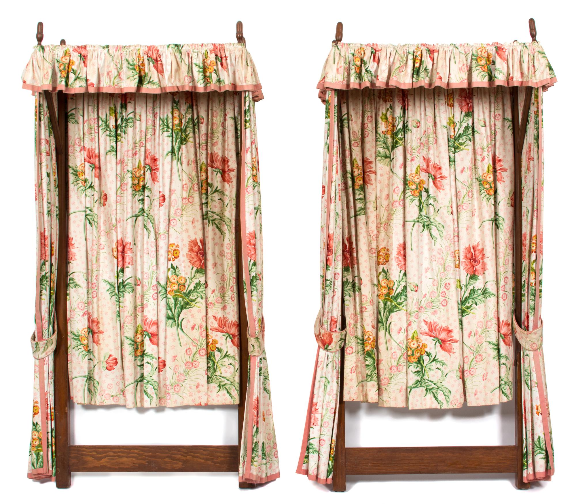 A Pair of Mahogany Twin Bed Headboards Height 75 inches. — 20TH CENTURY