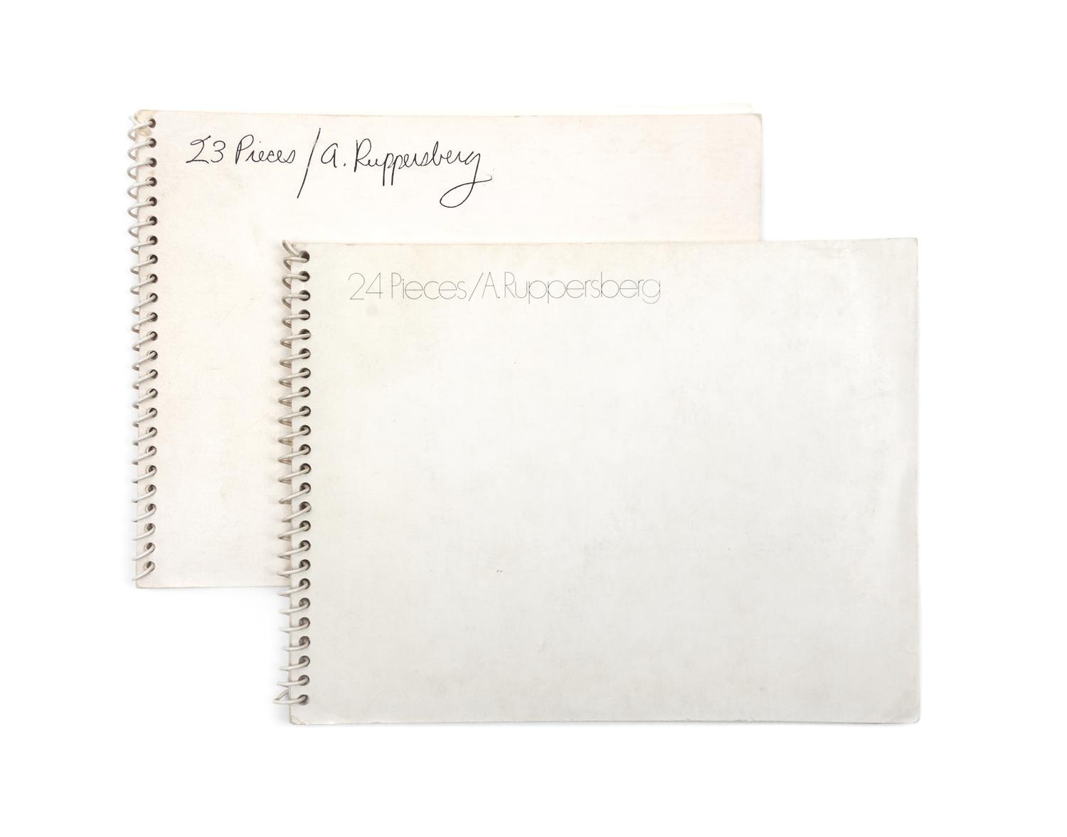 RUPPERSBERG, ALLEN. 23 Pieces [and] 24 Pieces. LA: Sunday Quality, [1968-1970]. (2 items)