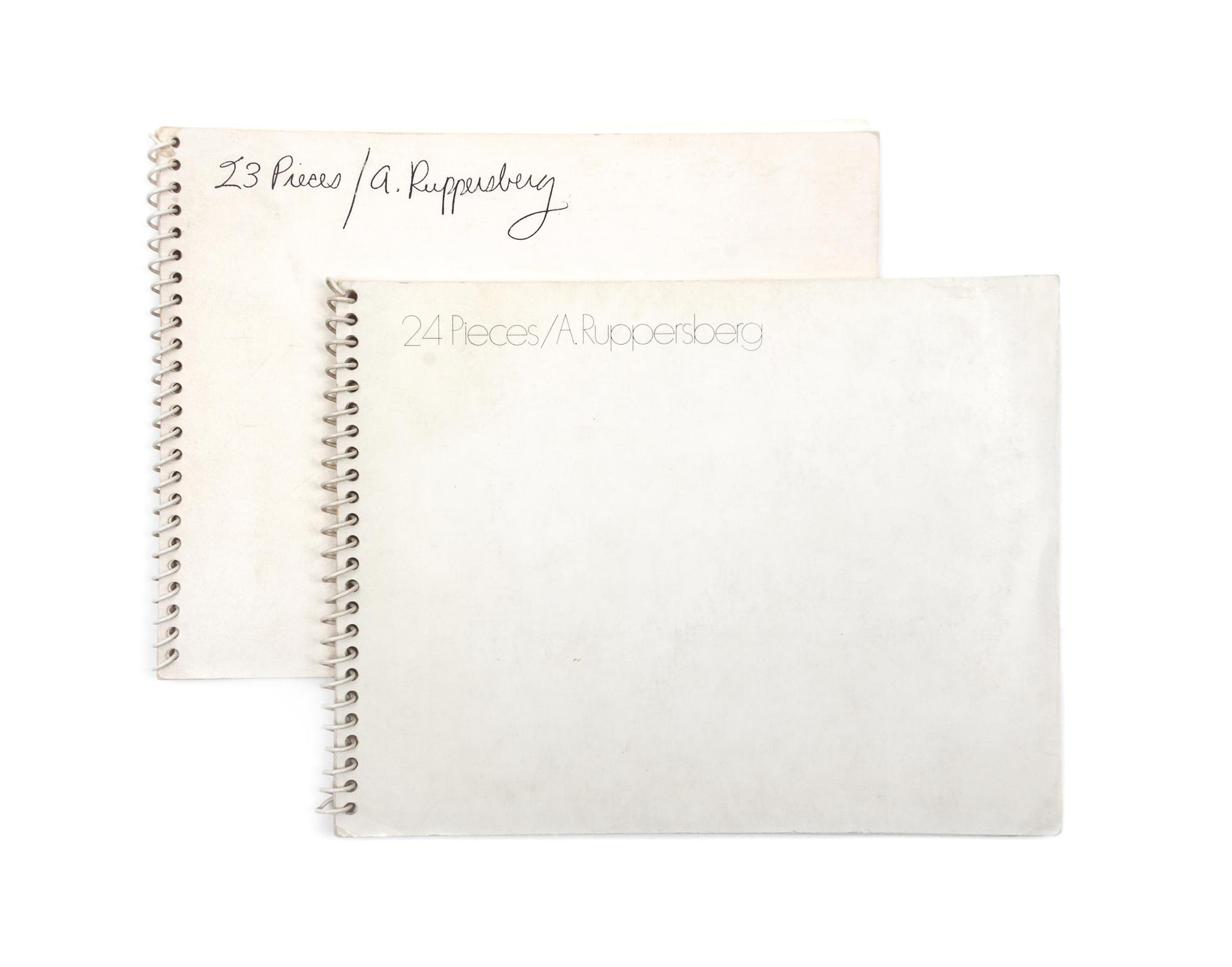 RUPPERSBERG, ALLEN. 23 Pieces [and] 24 Pieces. LA: Sunday Quality, [1968-1970]. (2 items)