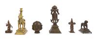 Six Indian Brass and Bronze Articles