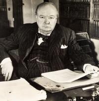 CHURCHILL, WINSTON, TLs July 18, 1948. Relating to Lord Beaconsfield. Together with photo and CDV.