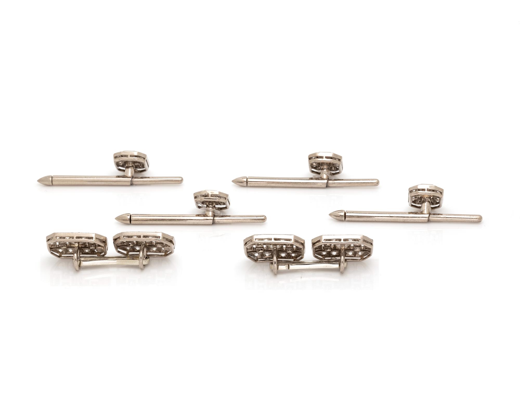 DIAMOND AND WHITE GOLD DRESS SET