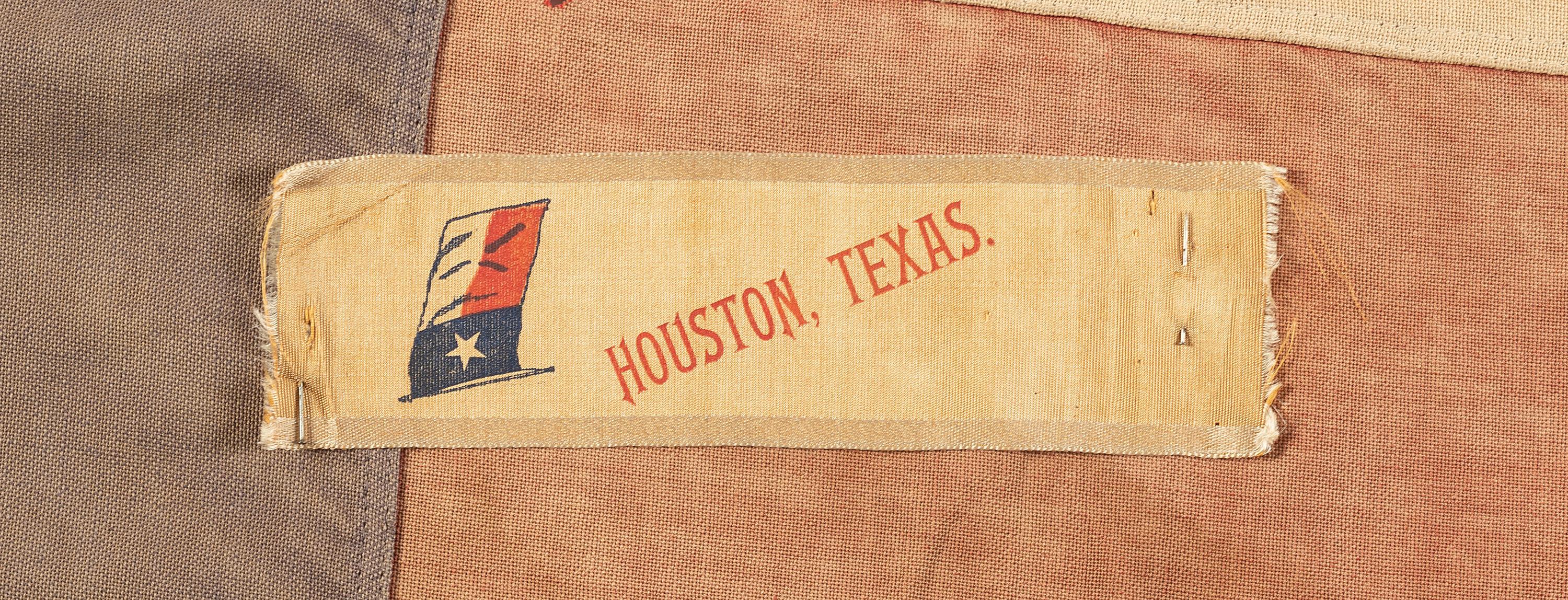 [TEXAS]. Flag of Texas [ With: ] 48-star flag.