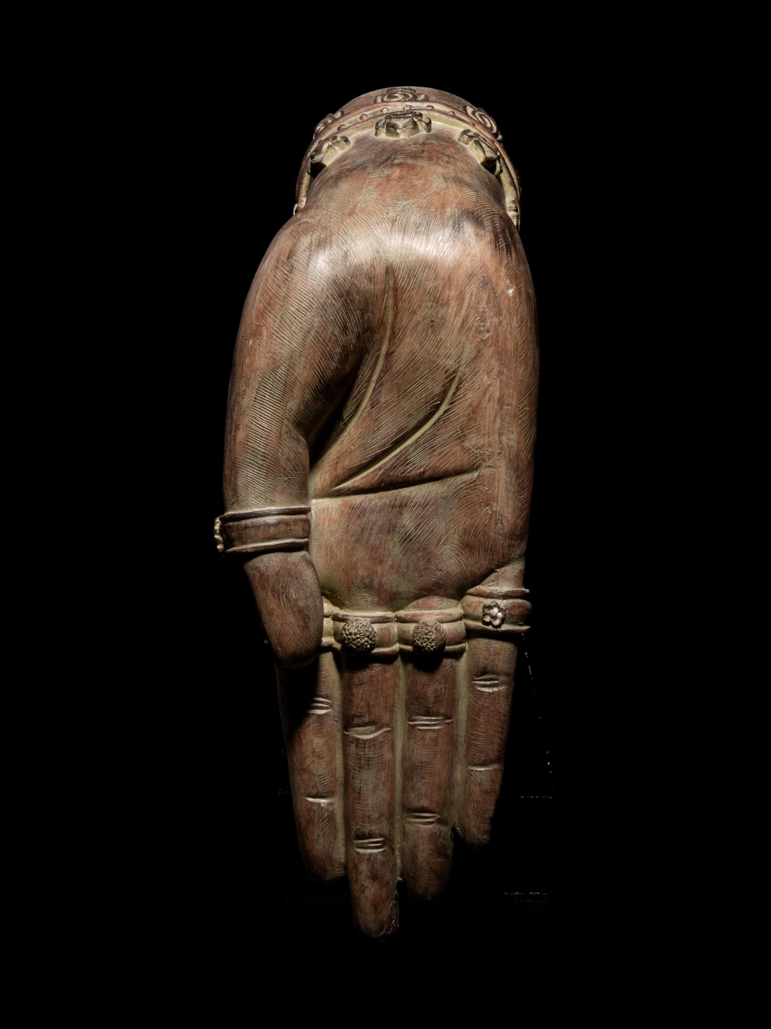 A Southeast Asian Resin 'Buddhistic' Hand