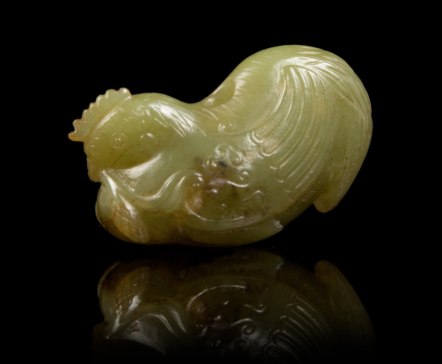 A Jade Toggle Length 2 1/2 inches.