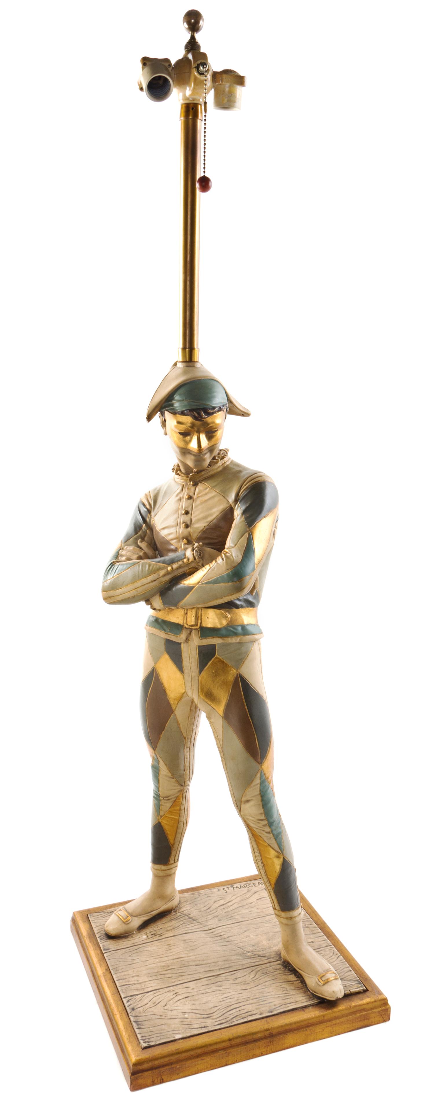 A French Terracotta Figure, after Rene de Saint-Marceaux (1845-1915), Height of figure 31 1/2 inches.