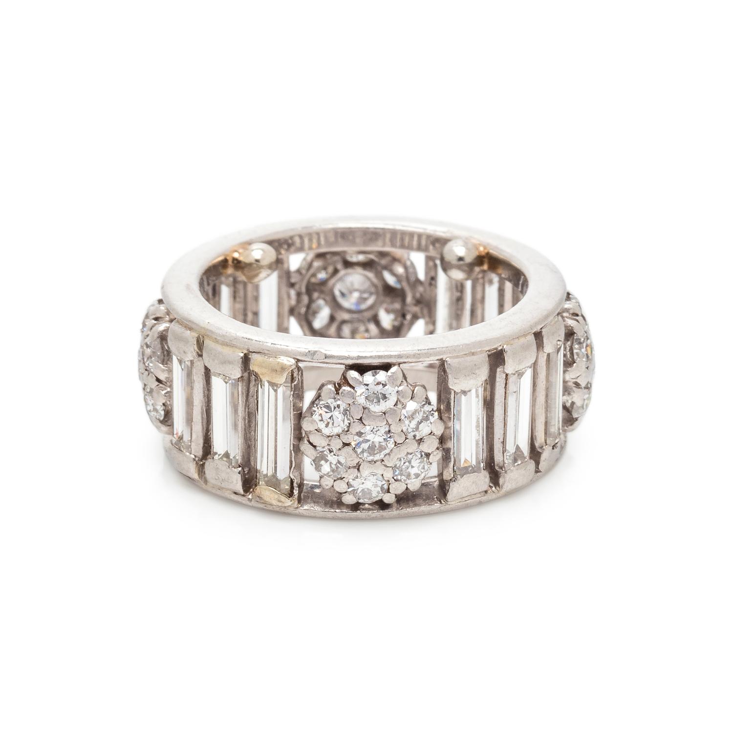 PLATINUM AND DIAMOND ETERNITY BAND