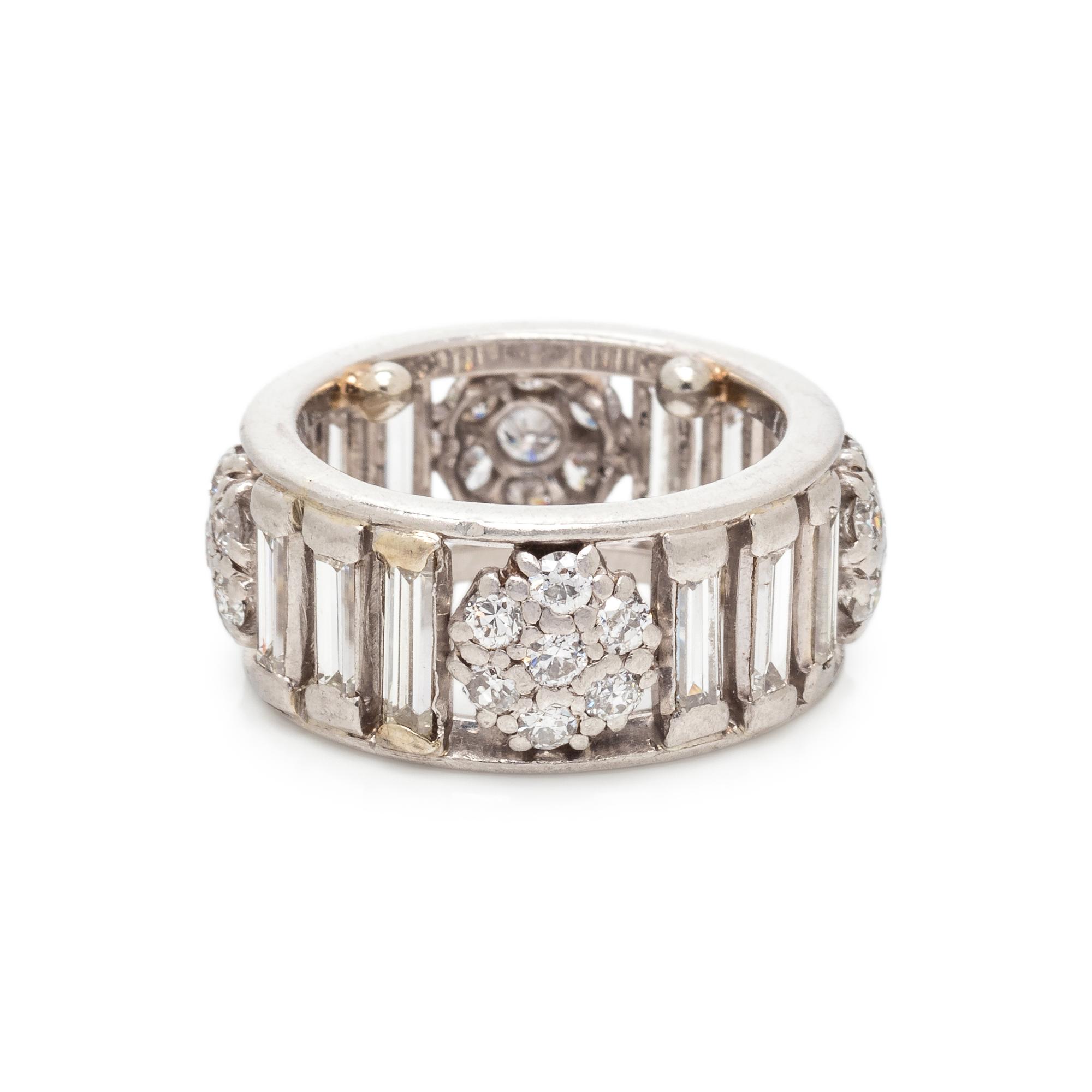 PLATINUM AND DIAMOND ETERNITY BAND
