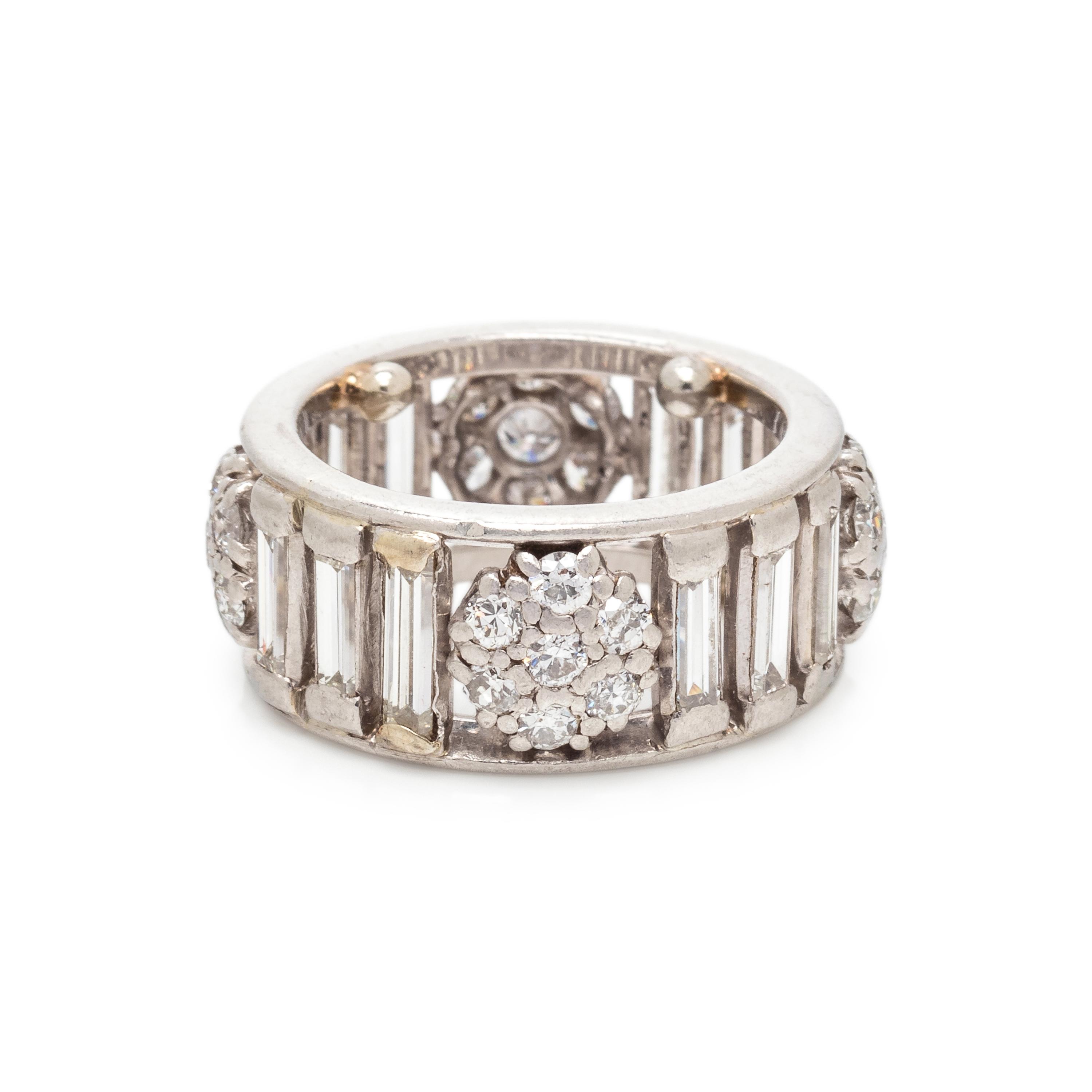 PLATINUM AND DIAMOND ETERNITY BAND