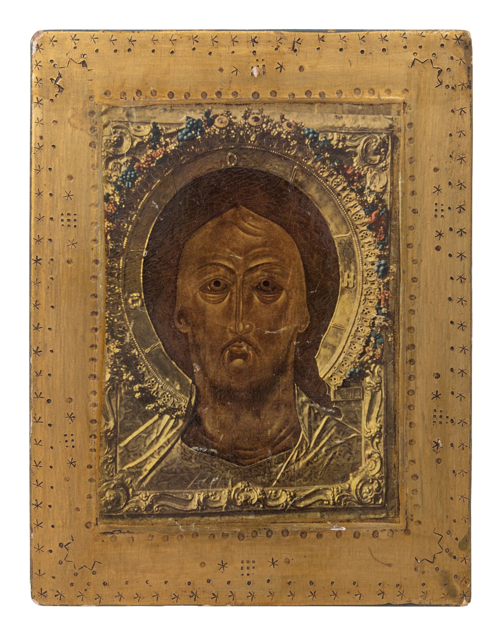 Two Russian Painted Icons