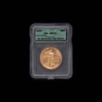 A 2000 Gold Eagle $50 1 oz. Gold Coin (ICG Graded MS70)