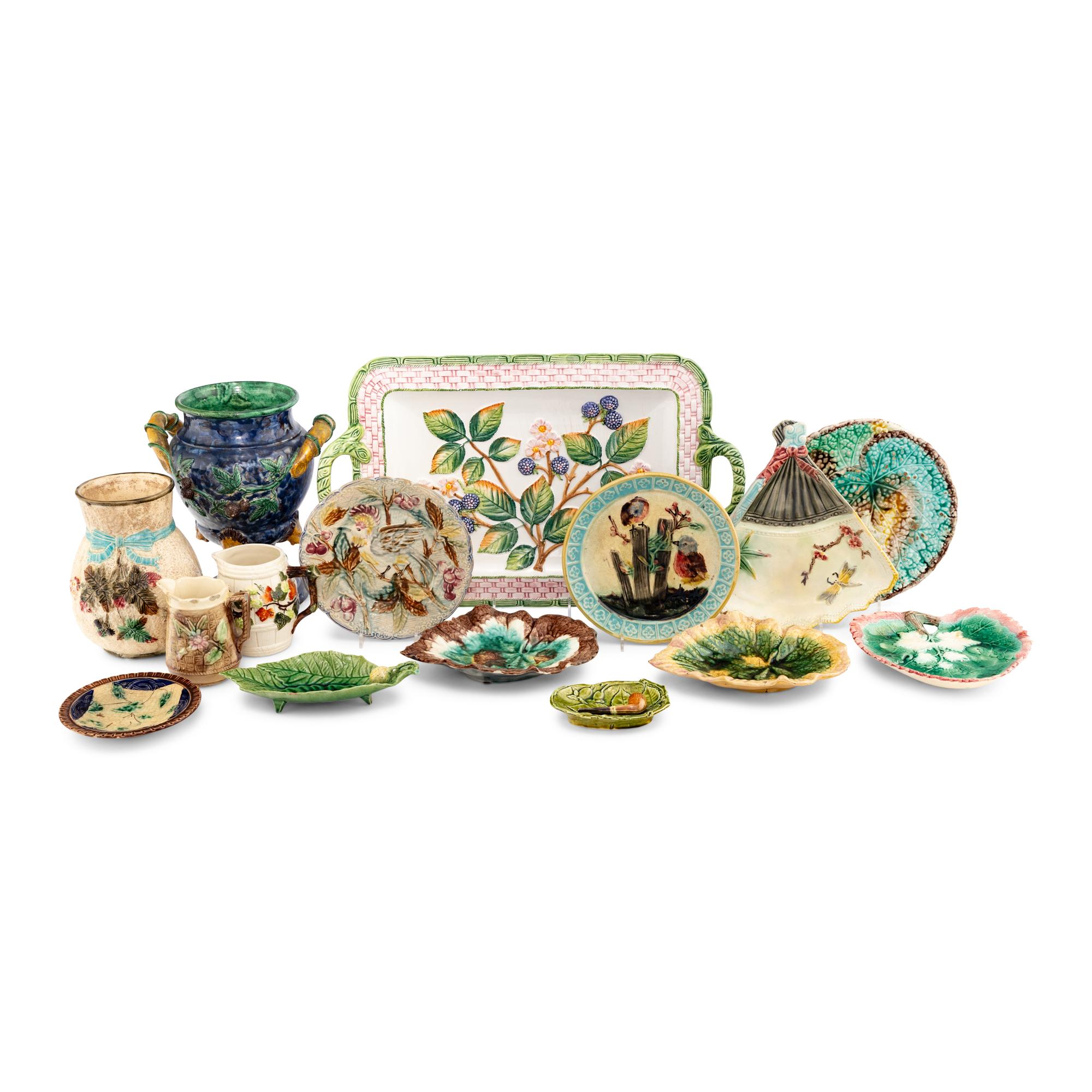 A Collection of Majolica Articles