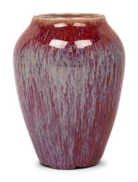 A Flambé Glazed Porcelain Jar