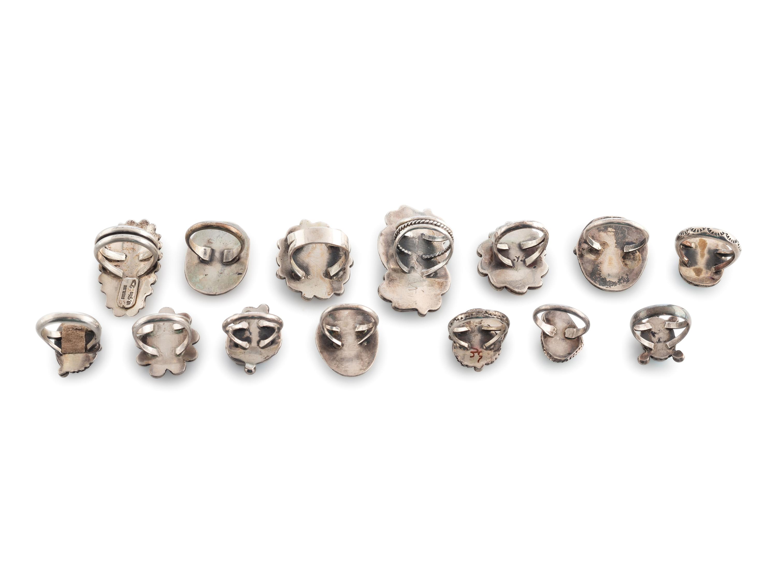 Navajo Silver and Turquoise Rings