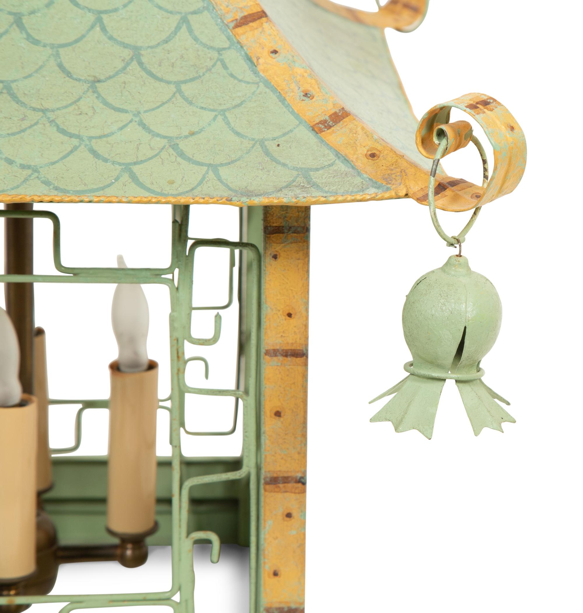 A Tole Peinte Hall Lantern