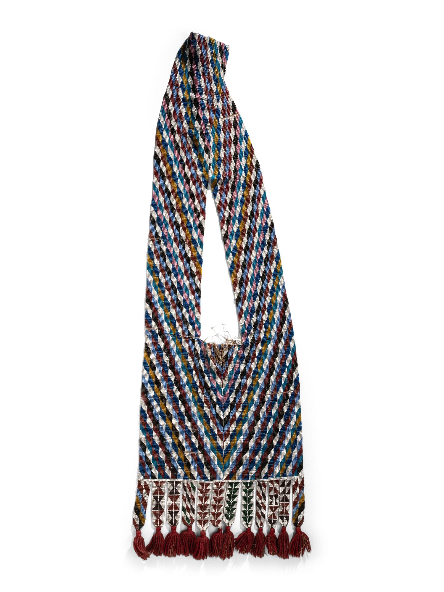 Potawatomie Loom Beaded Bandolier Bag
