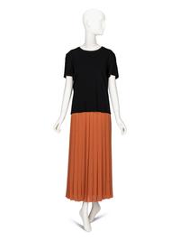 The Row; T-Shirt, Sweater & Pleated Skirt