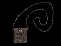 A Greek Orthodox Pilgrim's Scapular, with Icon of St. Nicholas