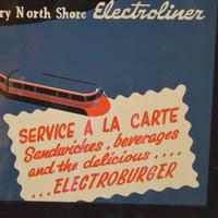 A Tavern Lounge Car Poster 21" W x .5" D x 27" H — United States, Circa 1940
