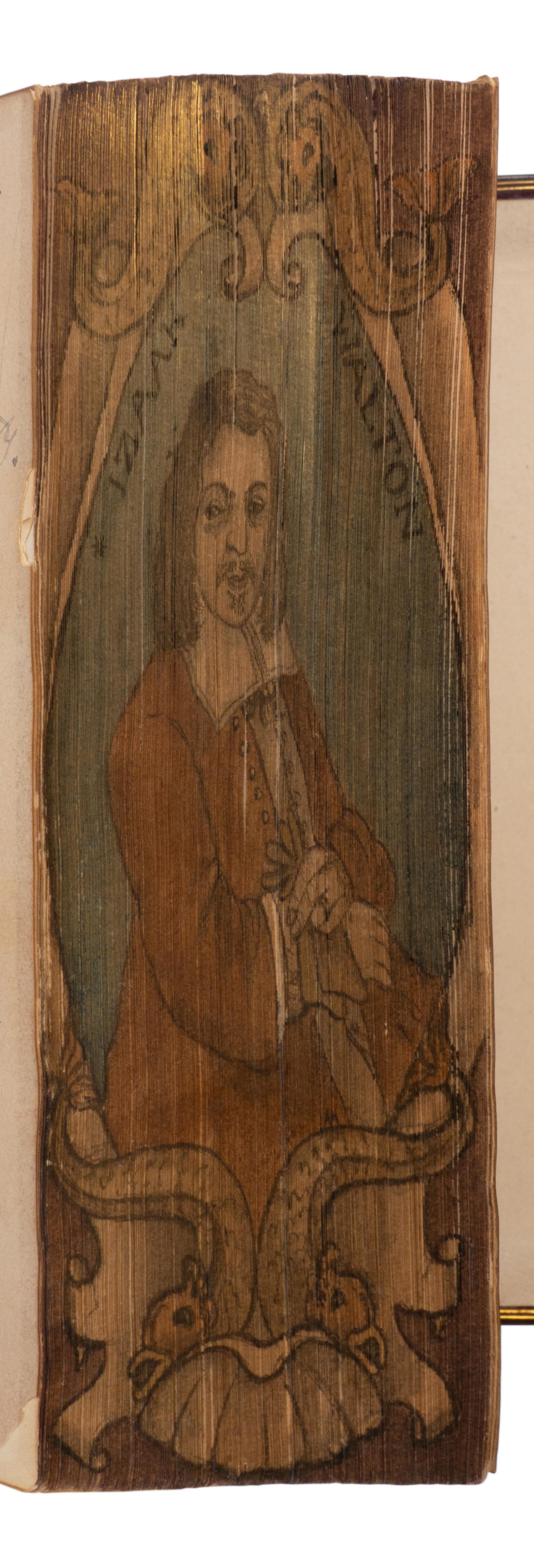 [ANGLING - FORE-EDGE PAINTINGS]. WALTON, Izaak (1593-1683) and Charles COTTON (1630-1687). The Complete Angler [and] The Lives of Dr. John Donne, Sir Henry Wotton, Mr. Richard Hooker, Mr. George Sanderson . London: John Major, 1824, 1825.
