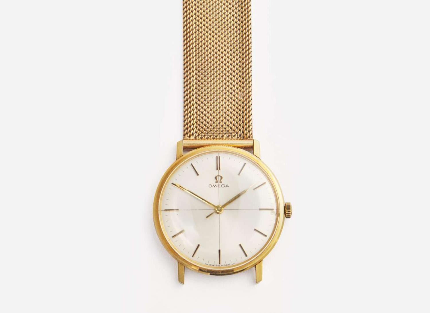 A Men's Yellow Gold Omega Wristwatch