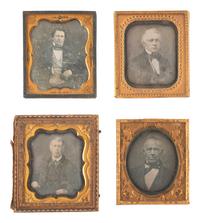[EARLY PHOTOGRAPHY]. 36 sixth plate daguerreotypes of men of various ages.