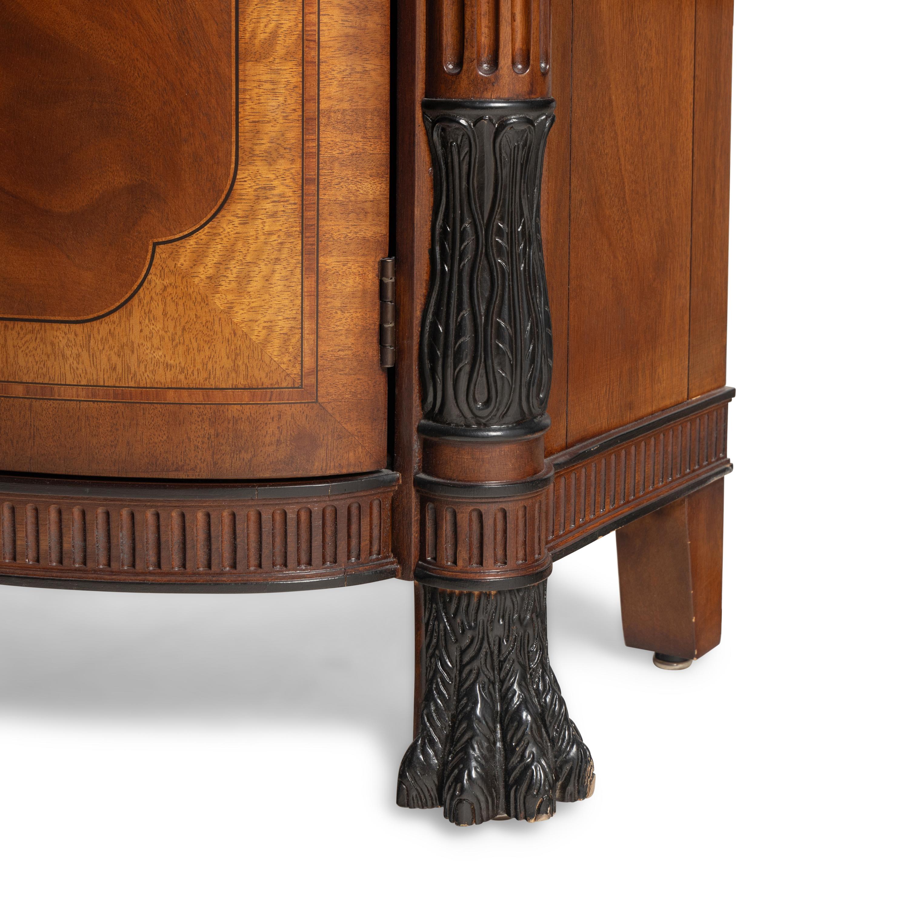 An E J Victor Part Ebonized Mahogany Sideboard