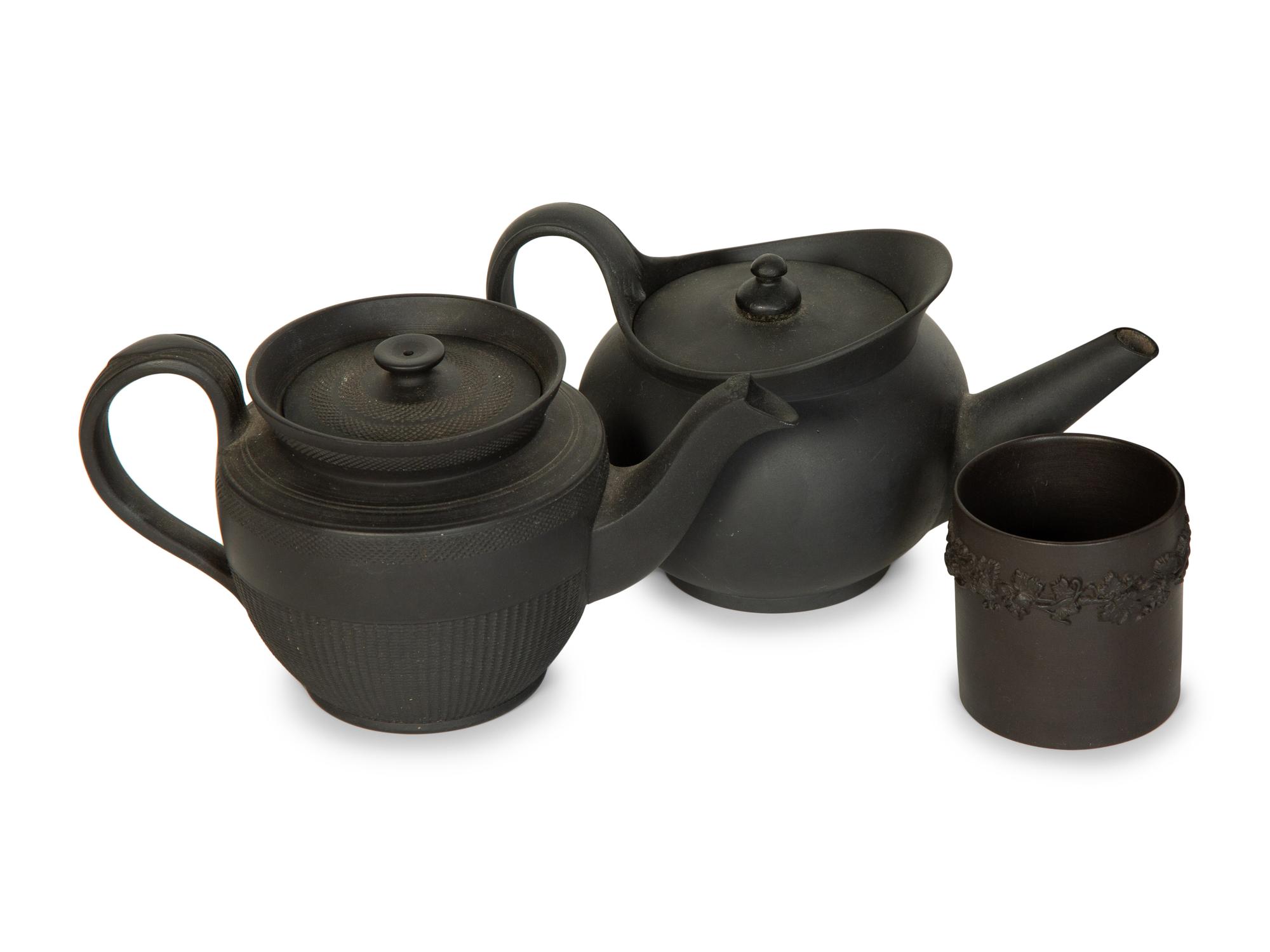 A Group of Wedgwood and Other Basalt Wares