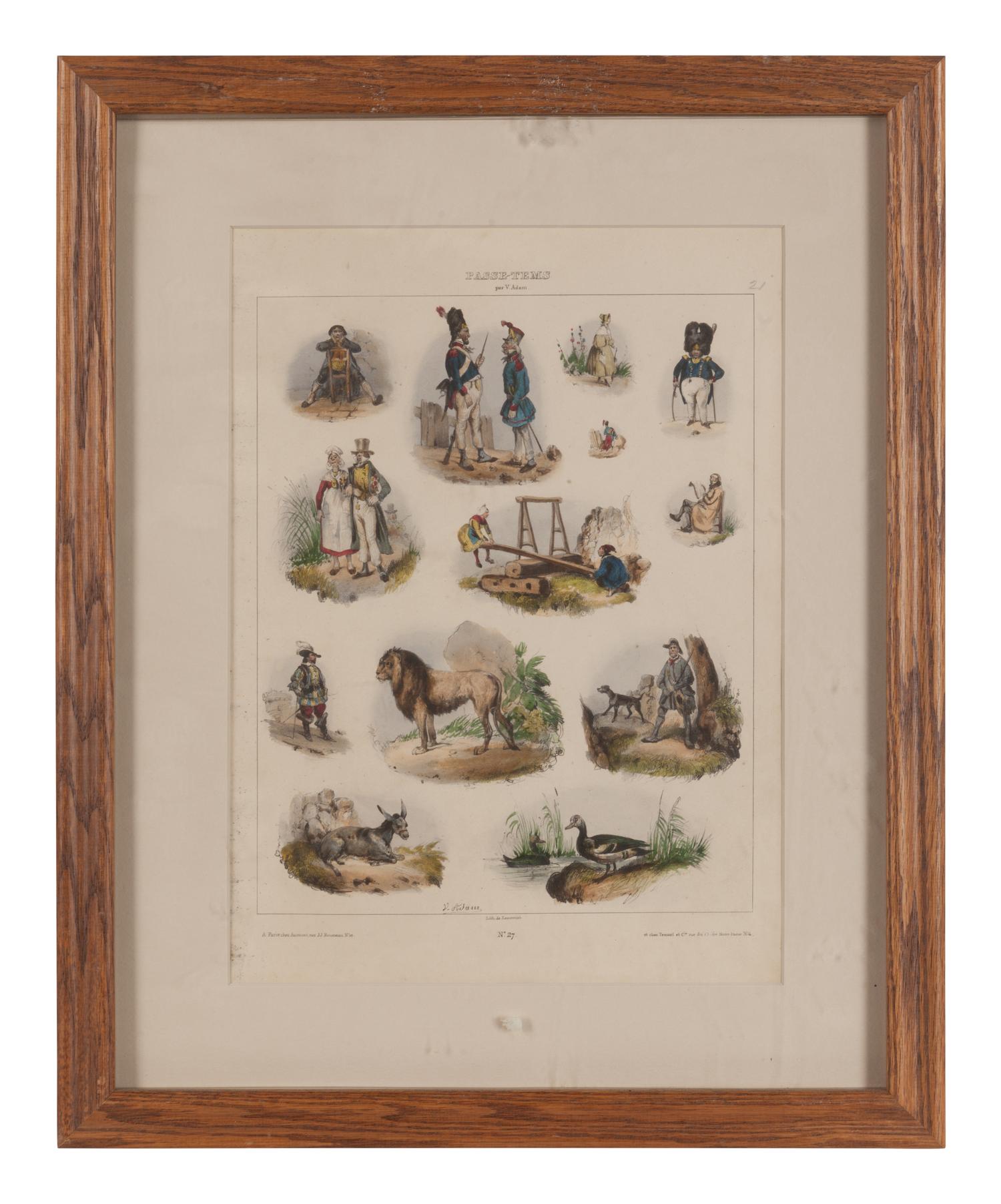 Seventeen French Lithographs