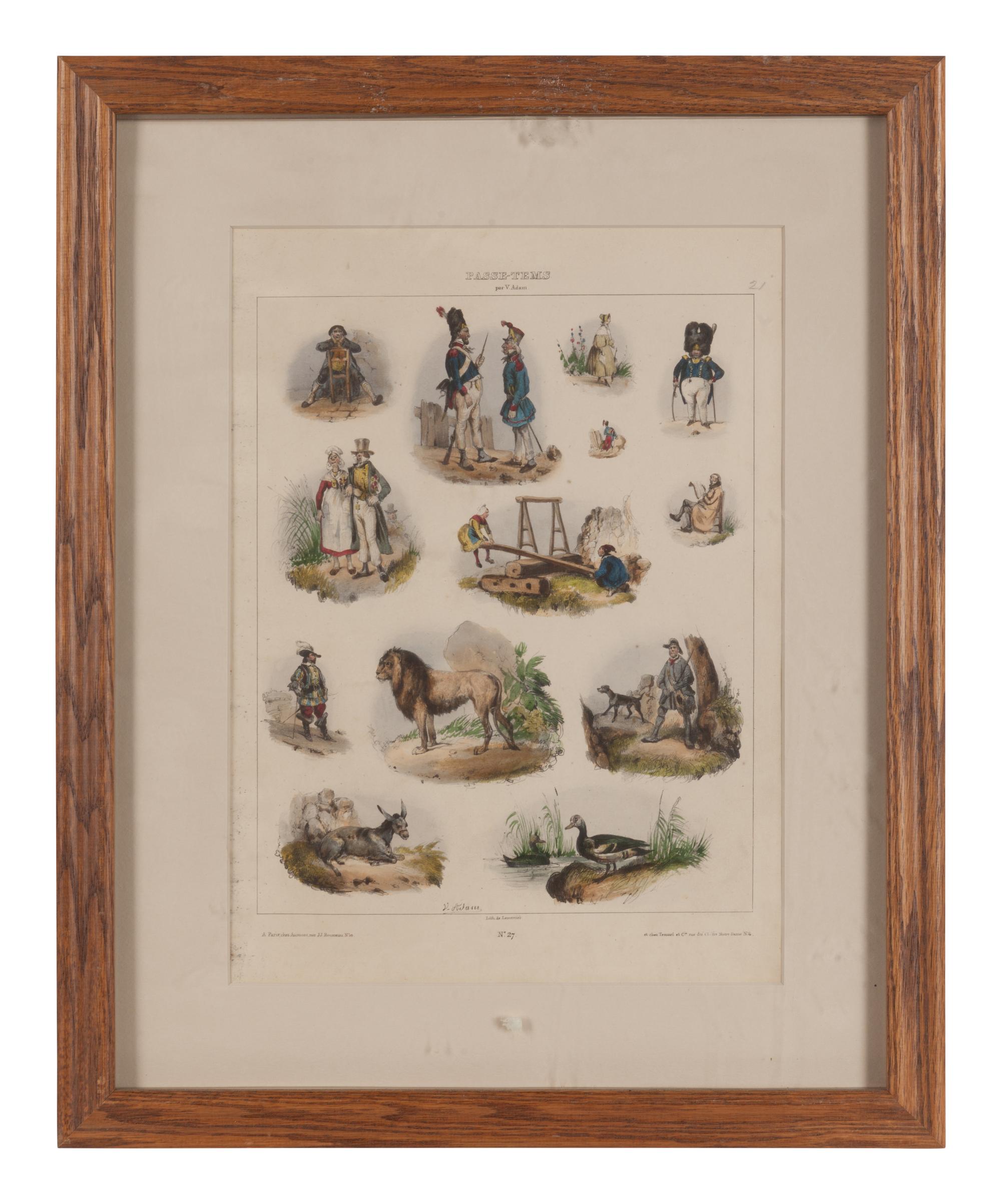 Seventeen French Lithographs