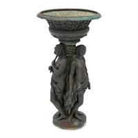 A French Bronze Figural Jardiniere