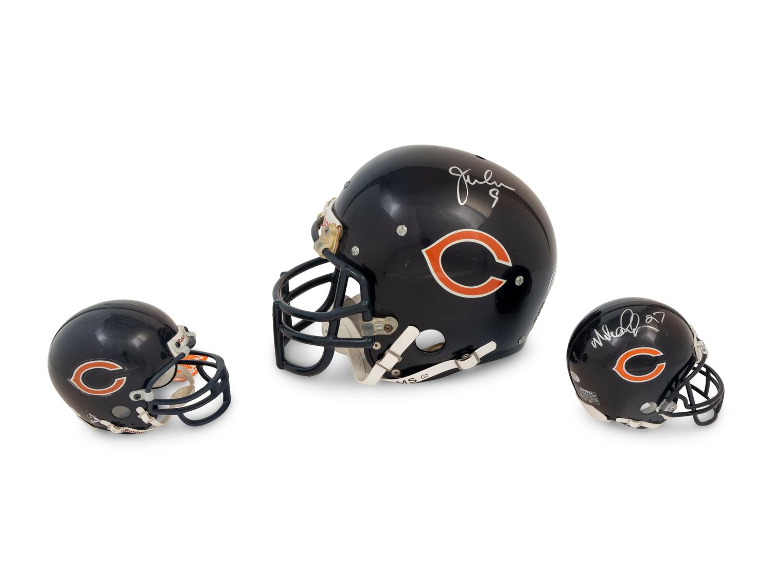 A Large Group of Chicago Bears Signed Autograph Items Including Walter Payton, Gale Sayers and Jim McMahon