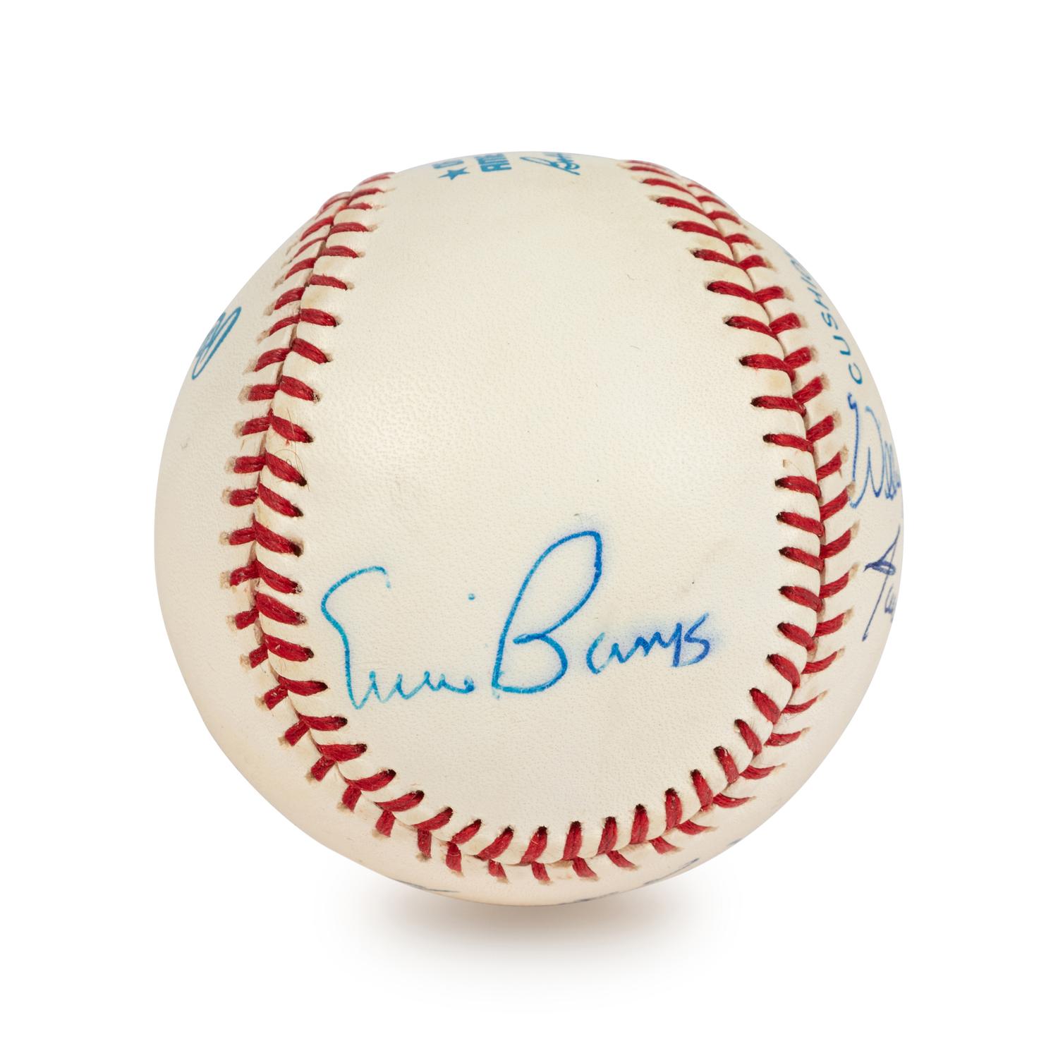 A 500 Home Run Club Signed Autograph Baseball Including Hank Aaron and Willie Mays (Six Signatures, Beckett Authentication Services BAS Certified),