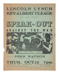 [CIVIL RIGHTS] 2 university posters for events involving Black activism and Anti-Vietnam War efforts