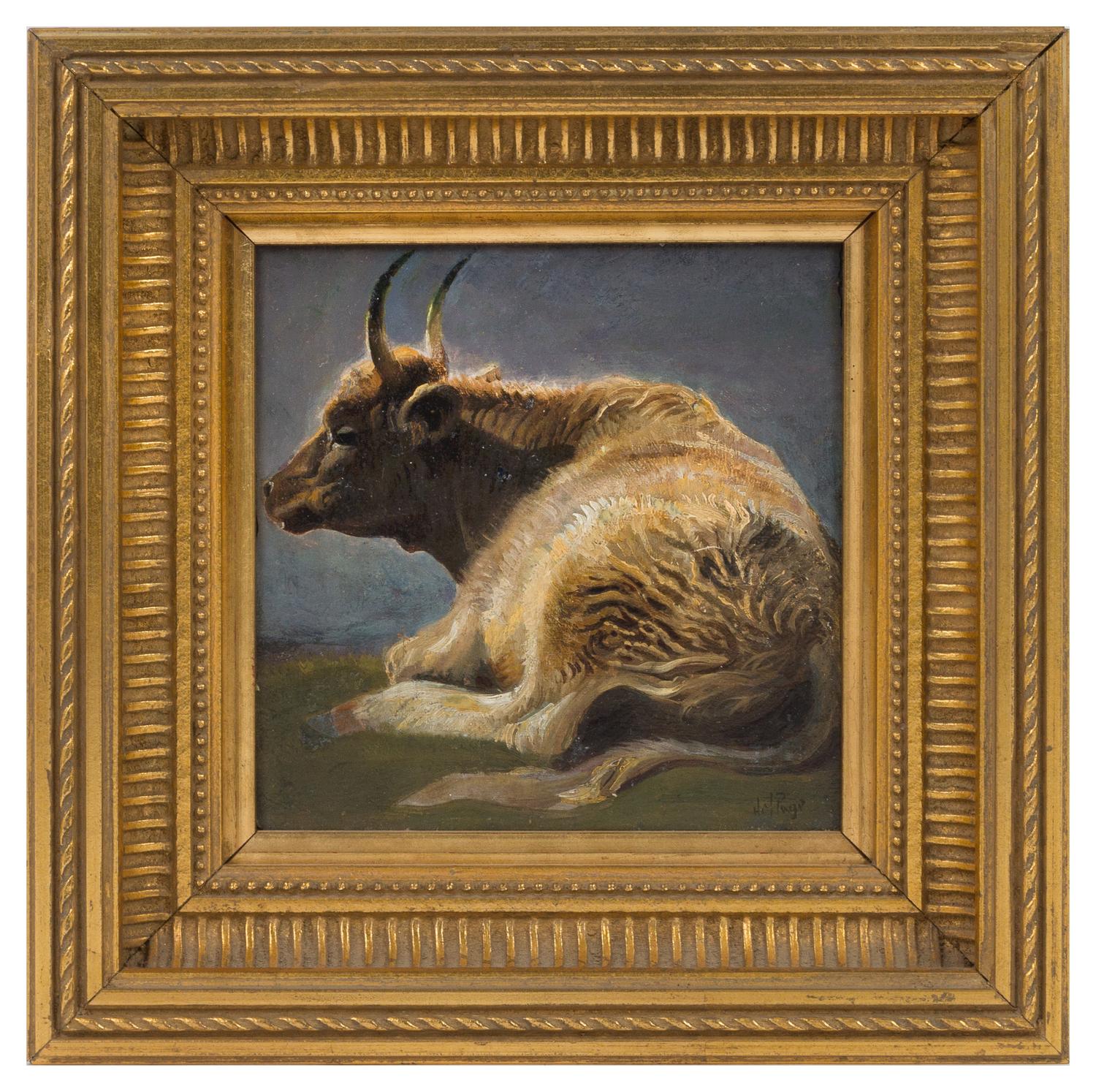 Henry Maurice Page, (British, 19th Century), Recumbent Cows in a Landscape (two works)