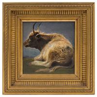 Henry Maurice Page, (British, 19th Century), Recumbent Cows in a Landscape (two works)