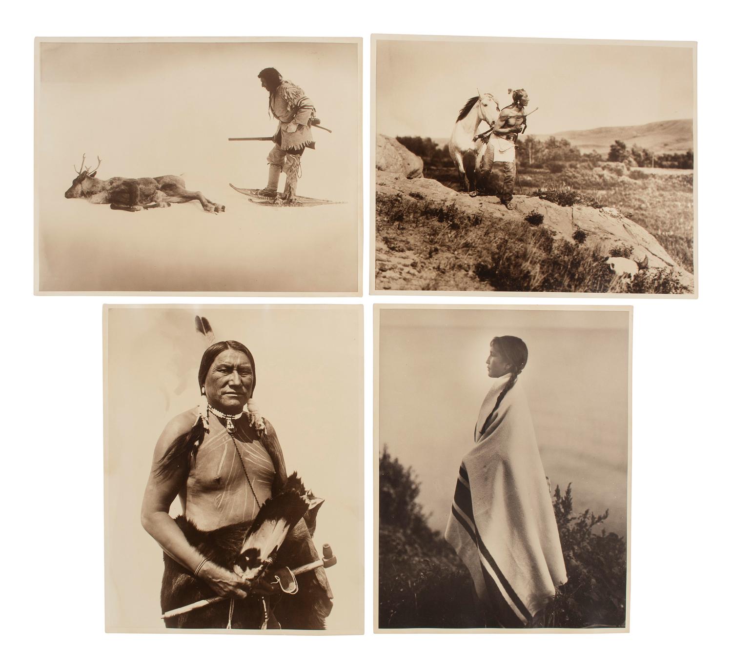 [NATIVE AMERICANS]. REED, Roland (1864-1934), photographer. A group of 32 photographs, including a selection of images from "Roland Reed's Indian Pictures."