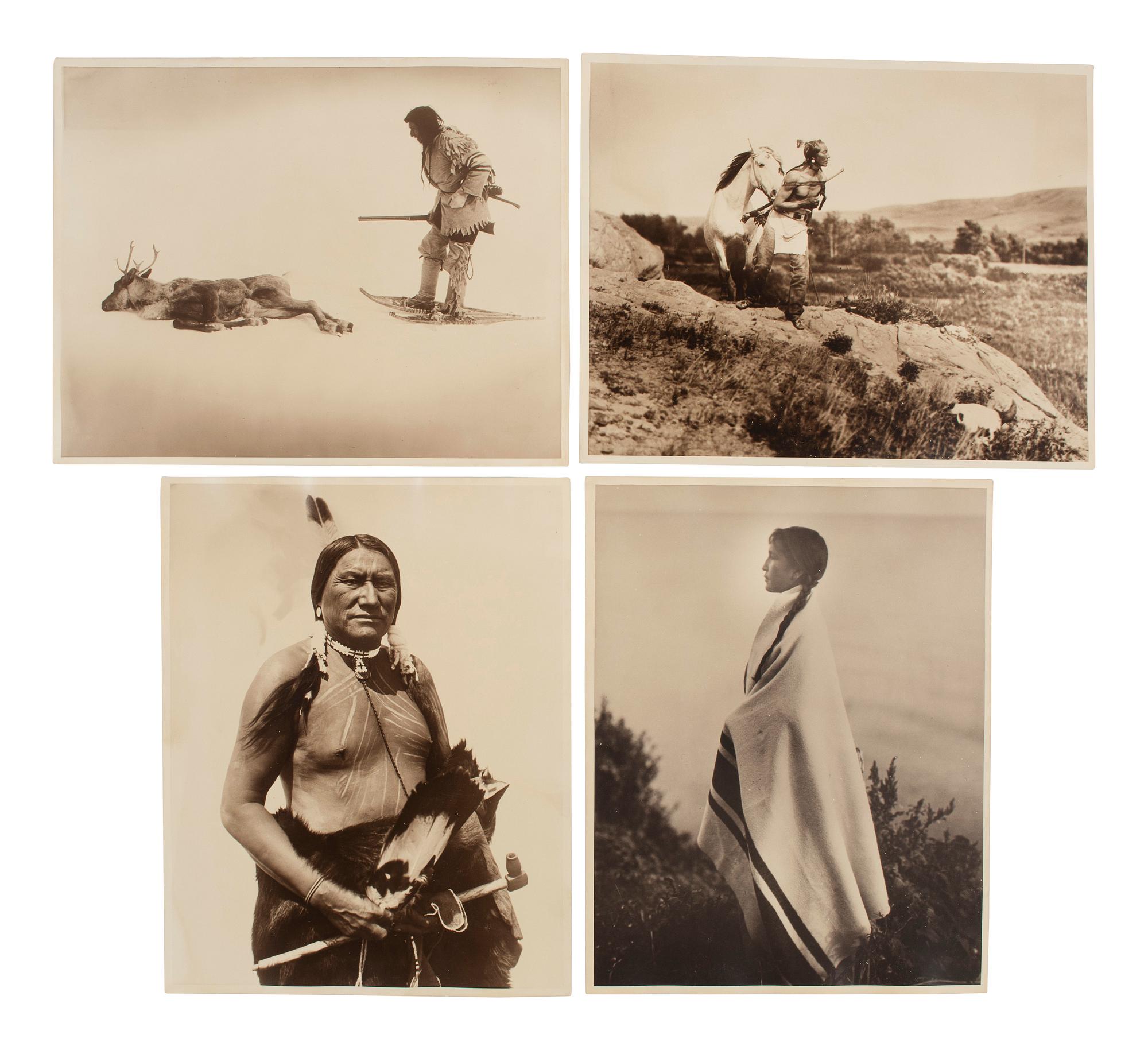 [NATIVE AMERICANS]. REED, Roland (1864-1934), photographer. A group of 32 photographs, including a selection of images from "Roland Reed's Indian Pictures."