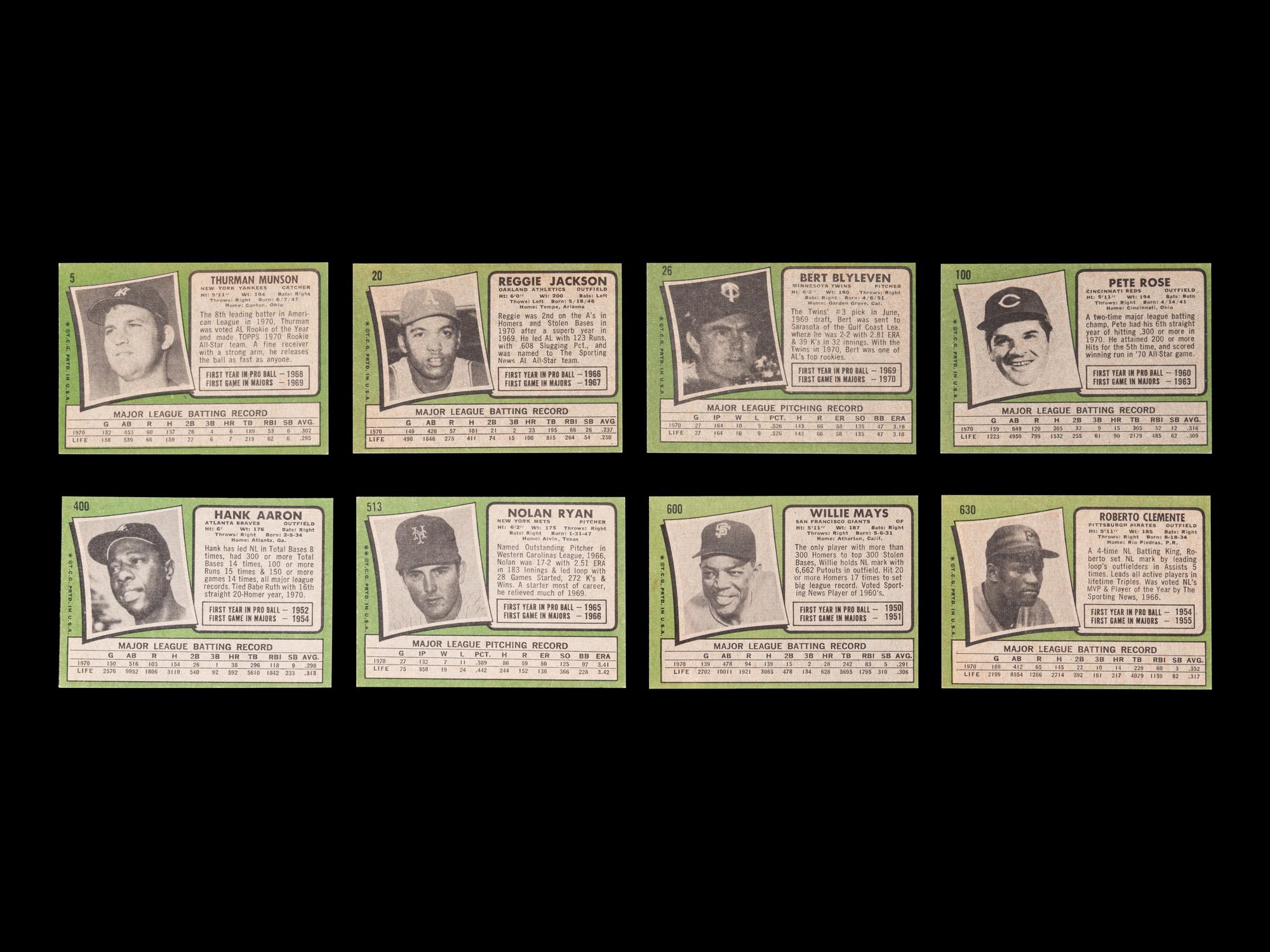 A Complete Set of 1971 Topps Baseball Cards (752/752)