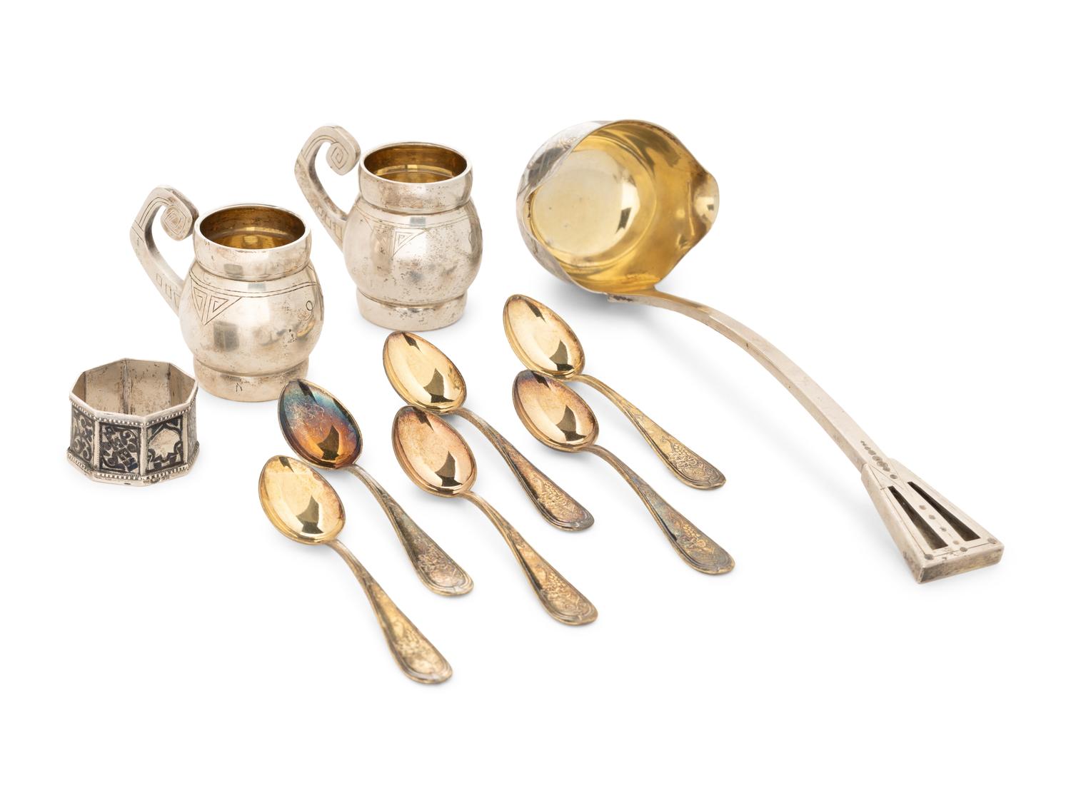 A Group of Russian Silver Articles