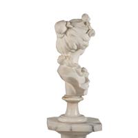 An Italian Marble Bust Attributed to Adolfo Cipriani with an Associated Marble Pedestal