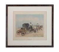 Three Decorative French Handcolored Lithographs 8 1/2 x 6 1/2 inches (first plate)