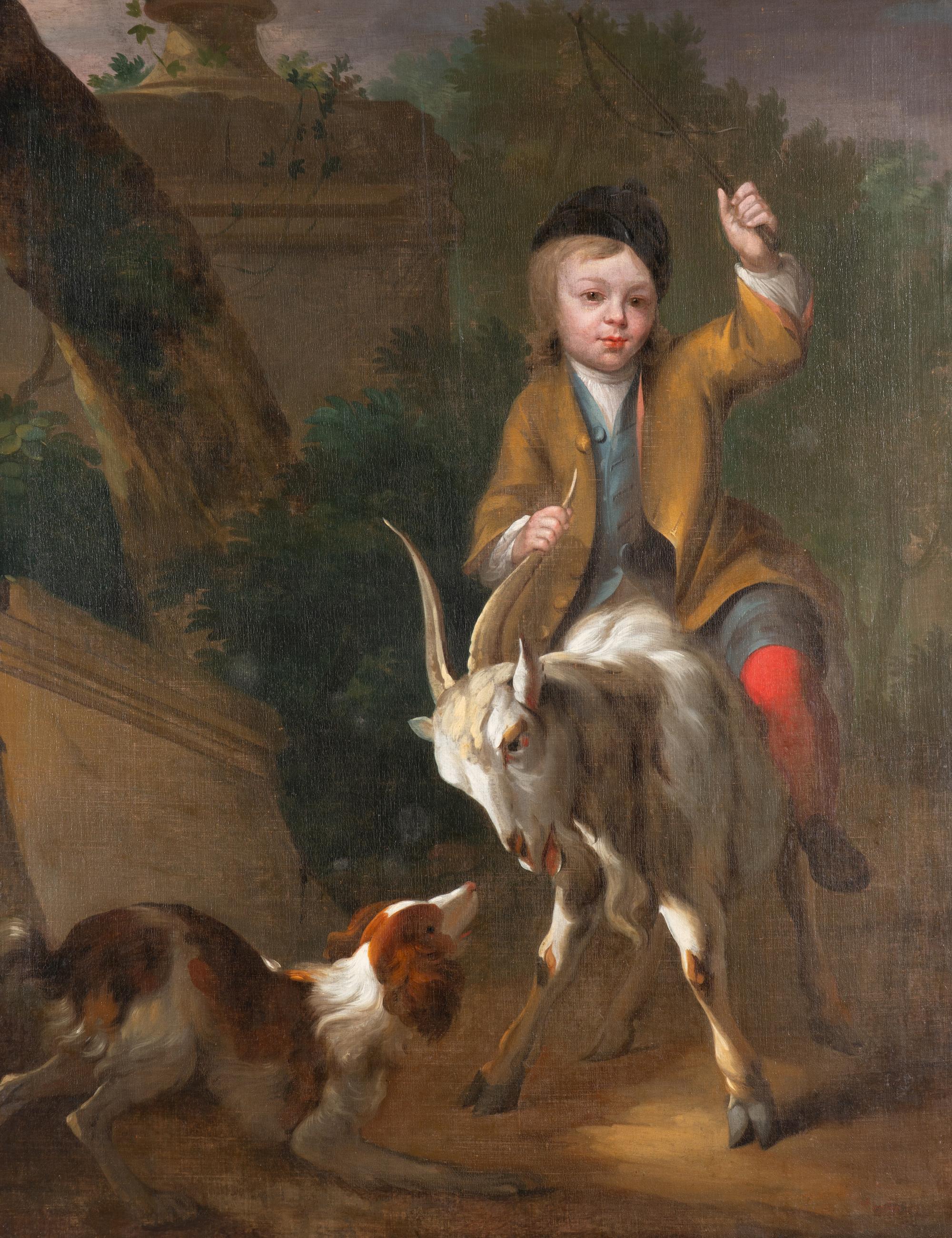 Boy Astride a Goat