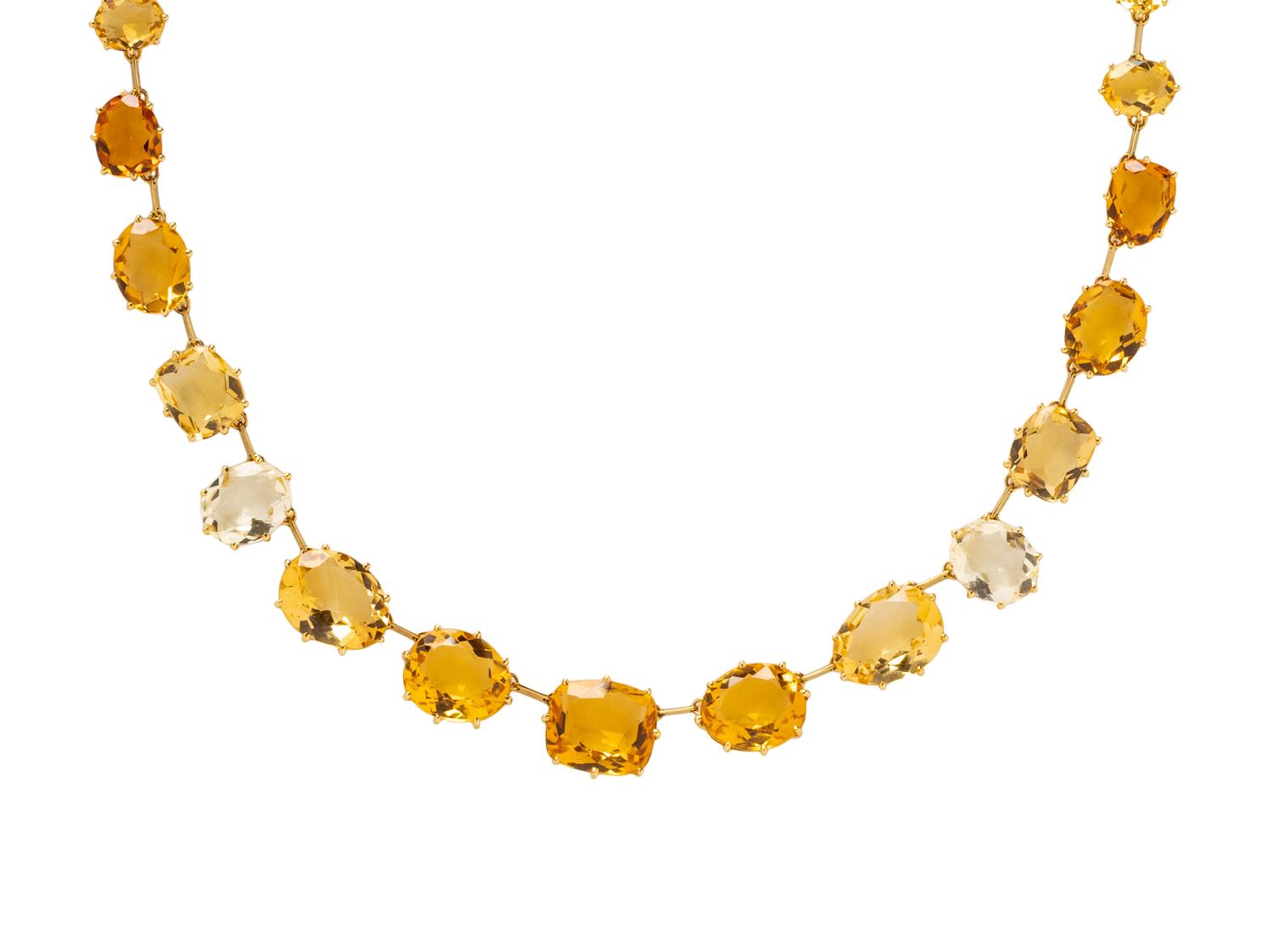 H. STERN, CITRINE AND YELLOW GOLD 'SUNRISE' NECKLACE
