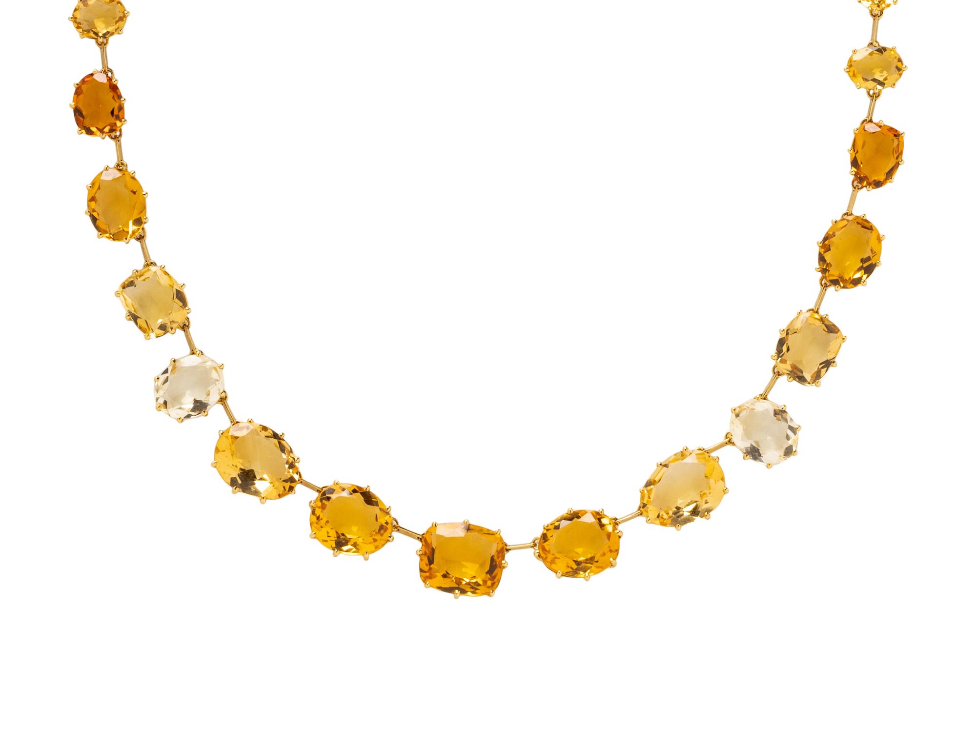 H. STERN, CITRINE AND YELLOW GOLD 'SUNRISE' NECKLACE