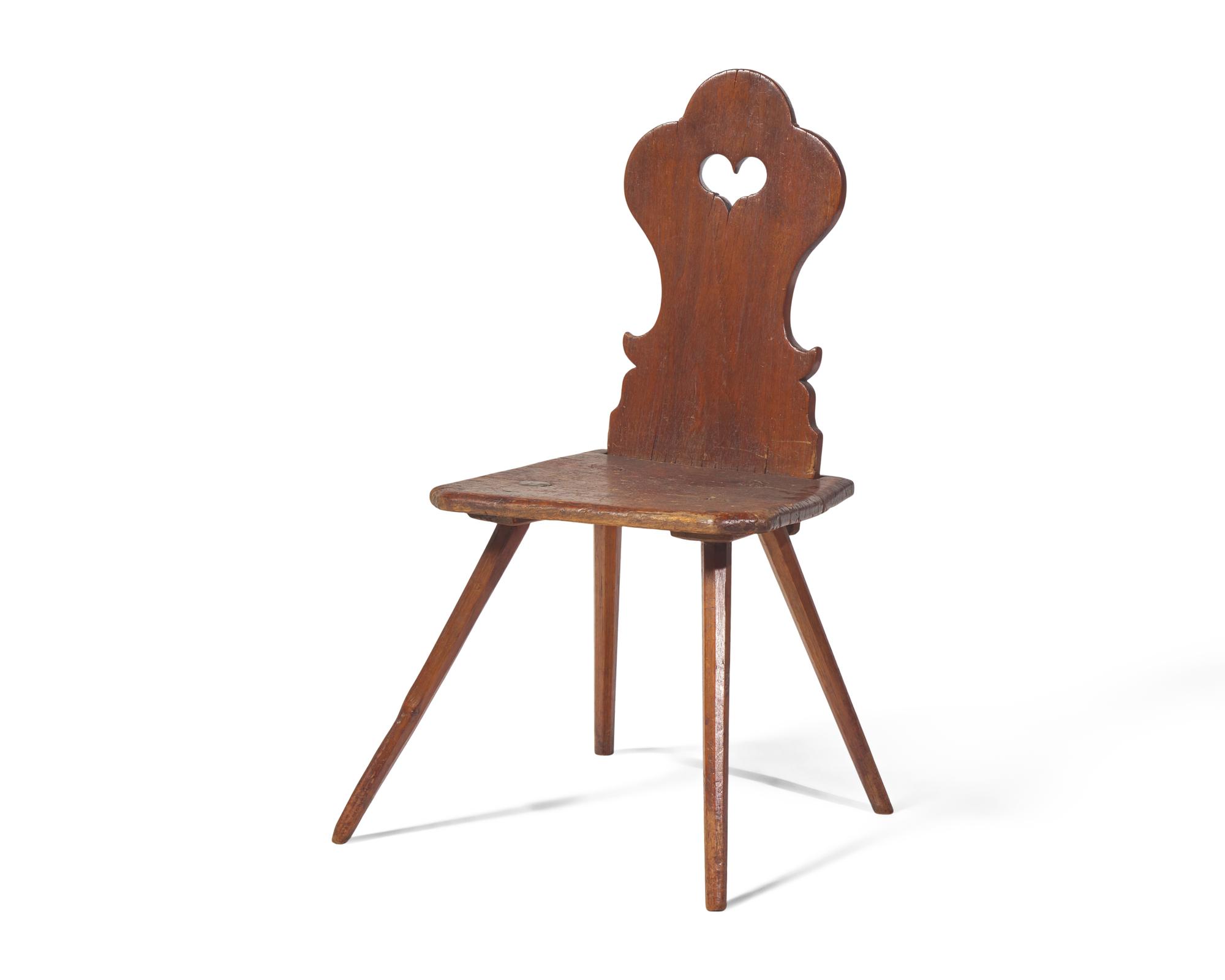 A Germanic Oak Backstool
