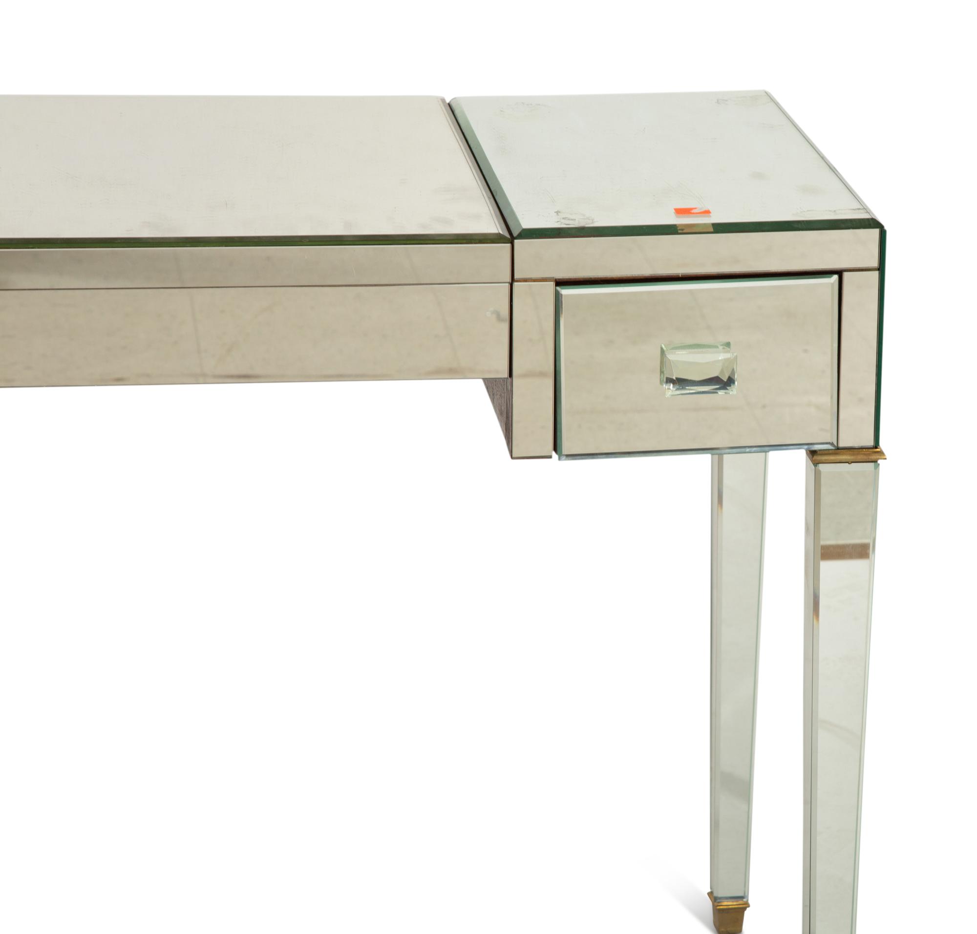 A Modernist Mirrored Vanity Table