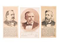 [1884 ELECTION]. A group of advertising cards and covers from the 1884 election, including: