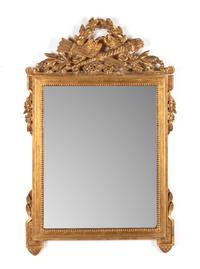 An Italian Giltwood Mirror Retailed by Kindel Furniture Co.
